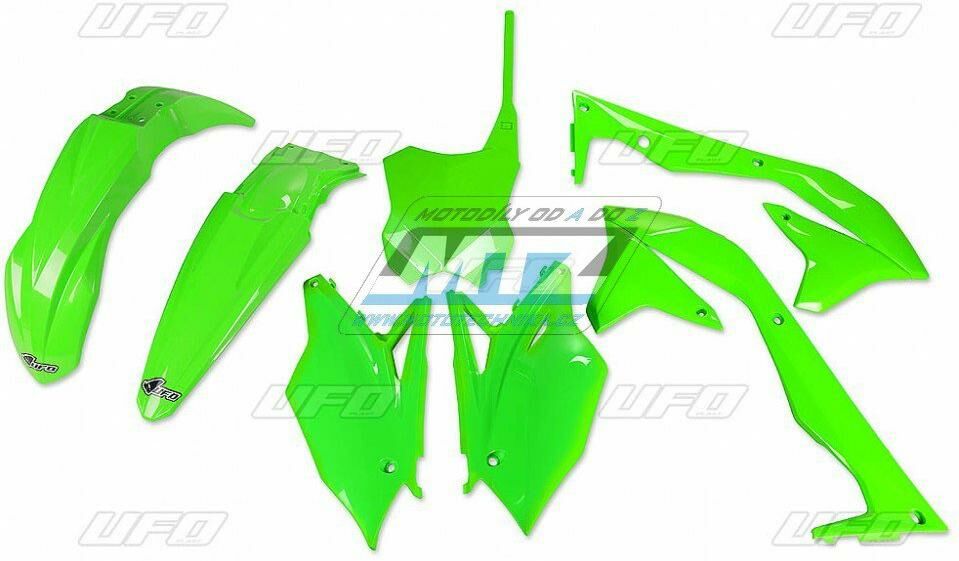 Obrázek produktu Sada plastů Kawasaki KXF450 / 16-17 - barva FLUO zelená (neon zelená) UFKAKIT223-FL08