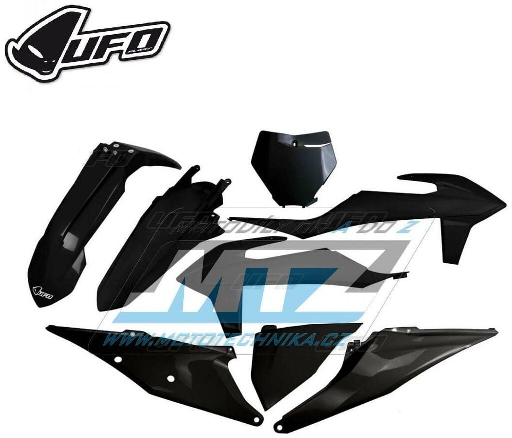Obrázek produktu Sada plastů KTM 125SX+150SX+250SX + 250SXF+350SXF+450SXF / 19-22 + XC+XCF / 19-22 - barva černá