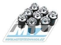 Obrázek produktu Šrouby a matice pro montáž plexi štítu M5x15mm (sada 8ks) - stříbrné 00-24010