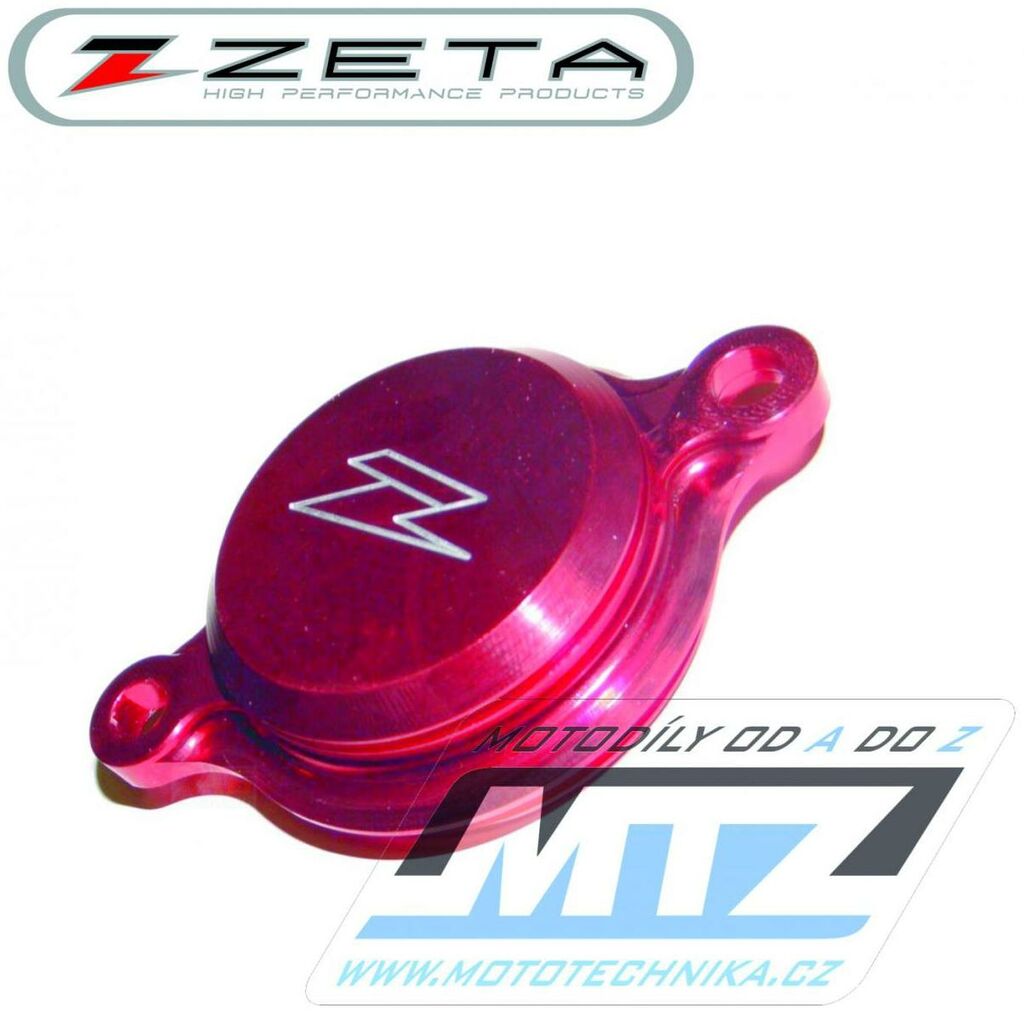 Obrázek produktu Víko olejového filtru - ZETA ZE90-1363 - Yamaha YZF250+YZF250X / 14-20 + YZF450+YZF450X / 10-20 + WRF250 / 15-20 + WRF450 / 16-20 - červené ZE901363