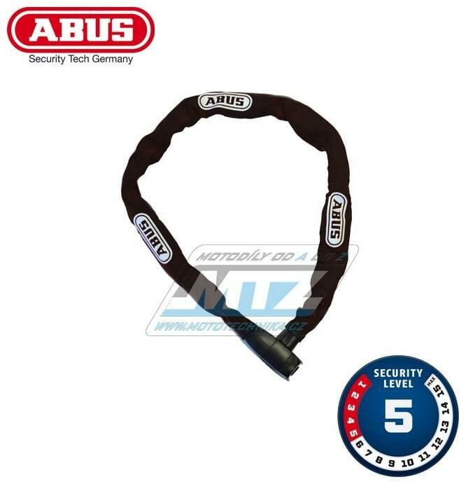 Obrázek produktu Zámek řetězový Abus 6800 (110cm) - černý (ab6800110bla) AB6800110BLA