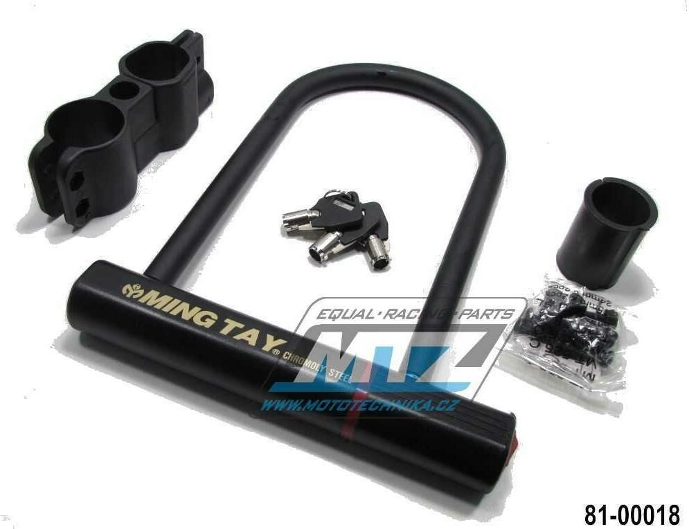 Obrázek produktu Zámek U-LOCK s držákem - průměr 14mm / délka 125x210mmm 81-00018