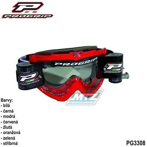Obrázek produktu Brýle motokros Progrip 3308 Roll-Off Zoom+ XL - černé pg3308-02