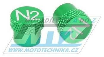 Obrázek produktu Čepičky ventilku KNURL - barva zelená (85-06008-mensi) 85-06008