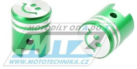 Obrázek produktu Čepičky ventilku PISTON II - barva zelená 85-05408