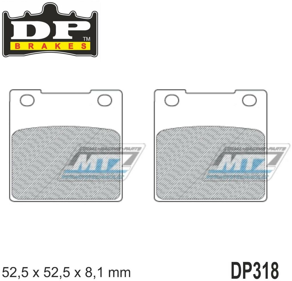 Obrázek produktu BRZDOVÉ DESTIČKY KAW/SUZ ZADNÍ DP318
