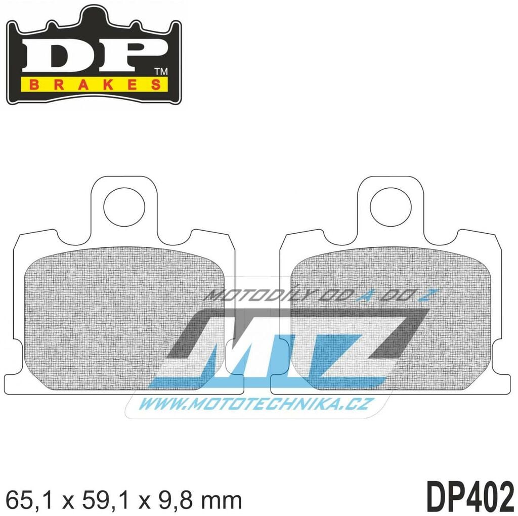 Obrázek produktu BRZDOVÉ DESTIČKY YAM FRT DP402