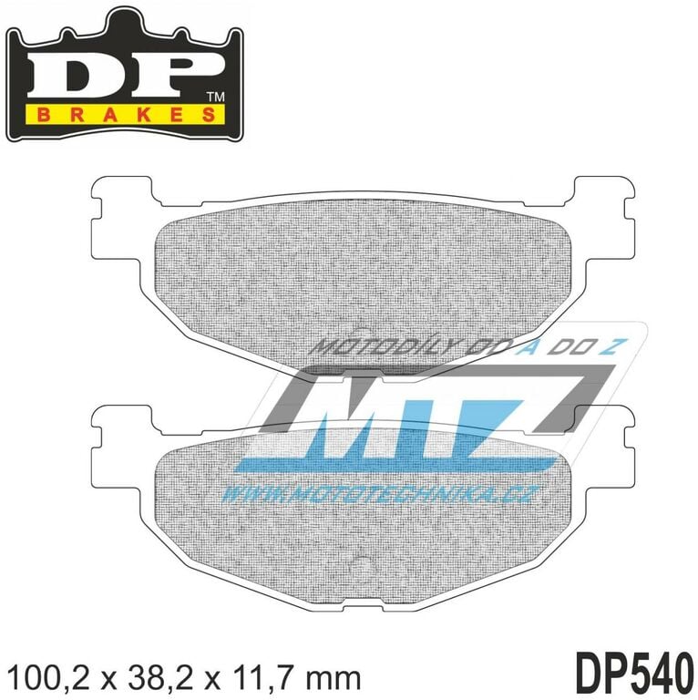 Obrázek produktu Destičky brzdové DP540 - DP BRAKES směs Premium Sinter OEM (dp540) DP540