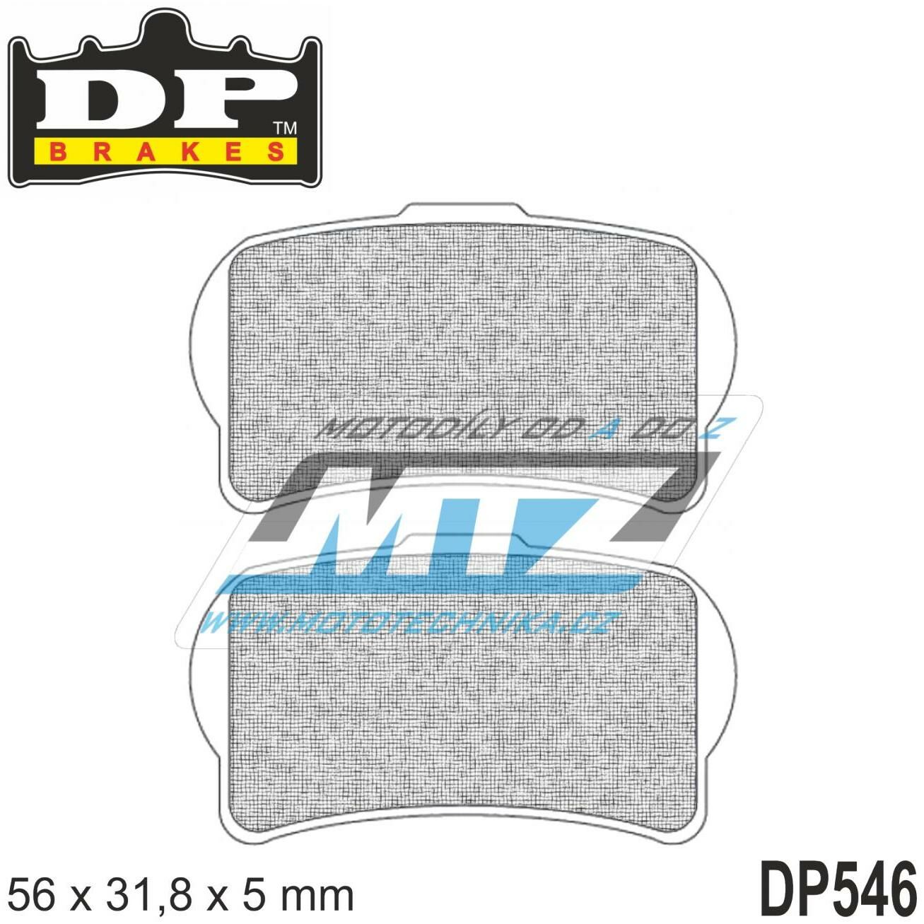 Obrázek produktu Destičky brzdové DP546-SDP DP Brakes - směs SDP Sport HH+ (dp546) DP546-SDP