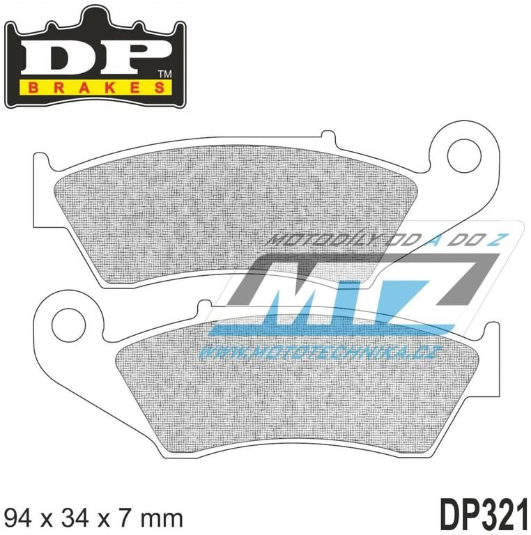 Obrázek produktu Destičky brzdové DP321-SDP DP Brakes - směs SDP PRO-MX DP321-SDP