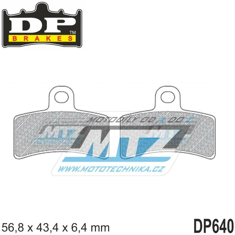 Obrázek produktu Destičky brzdové DP640-SDP DP Brakes - směs SDP PRO-MX (dp640) DP640-SDP