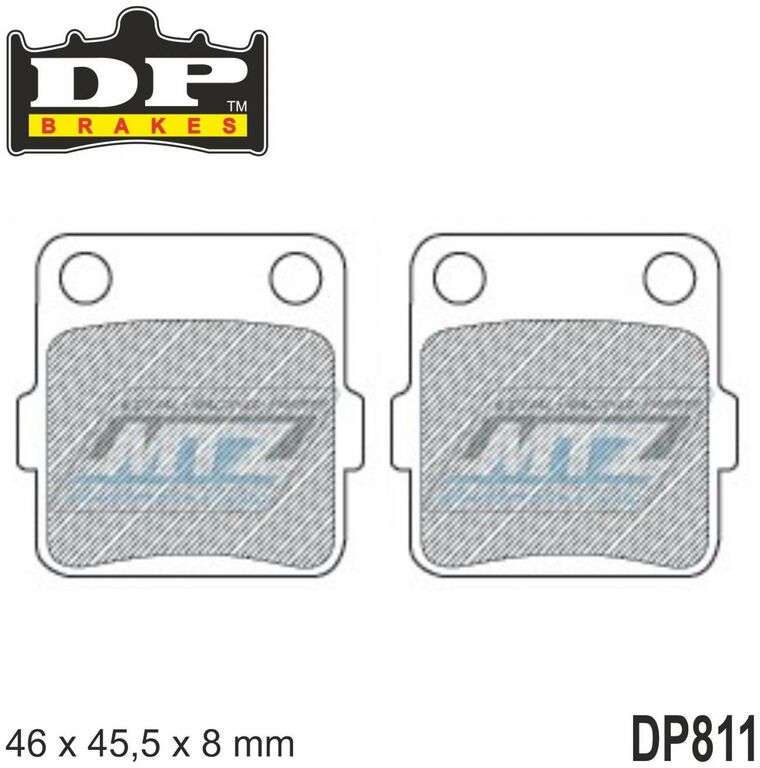 Obrázek produktu Destičky brzdové DP811-SDP DP Brakes - směs SDP Sport HH+ DP811-SDP
