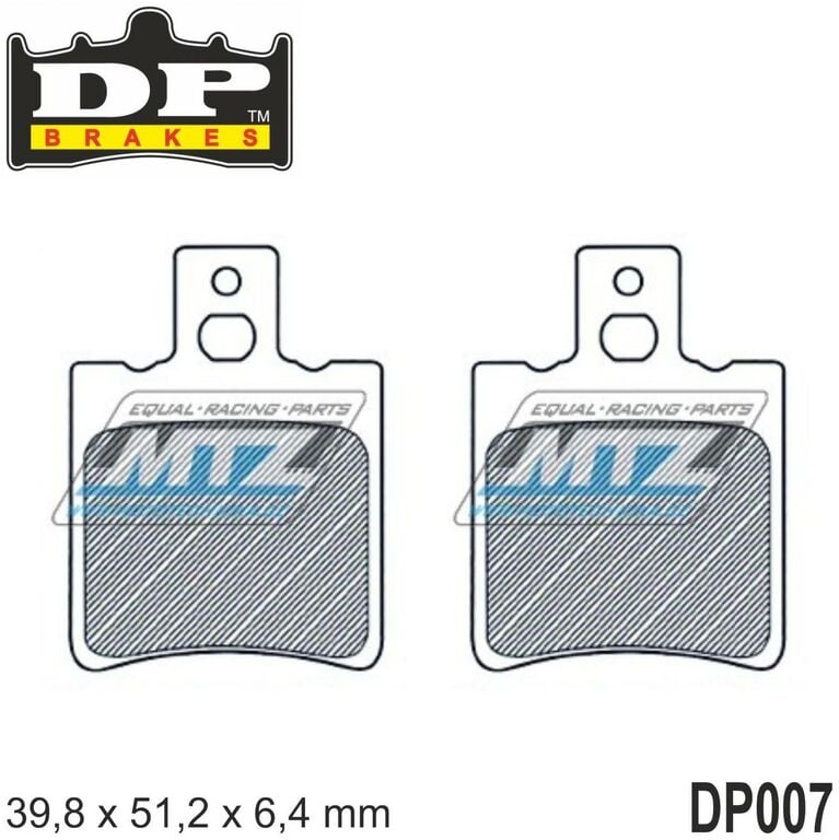 Obrázek produktu Destičky brzdové DP007 - DP Brakes směs Premium OEM Sinter DP007