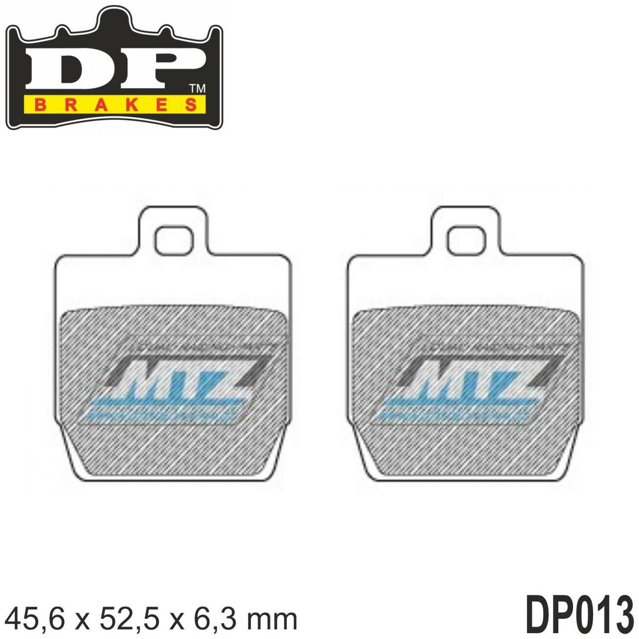 Obrázek produktu Destičky brzdové DP013 - DP Brakes směs Premium OEM Sinter (odp013) DP013