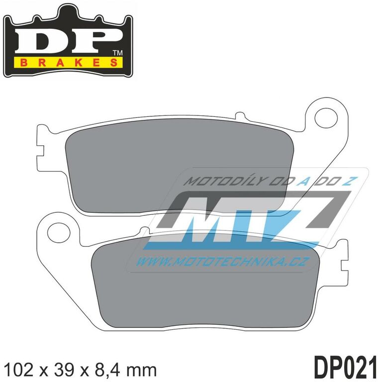 Obrázek produktu Destičky brzdové DP021 DP Brakes - směs Premium OEM Sinter (odp021) DP021