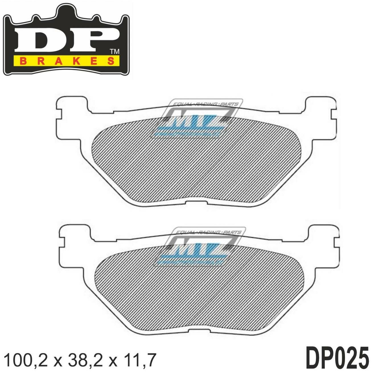 Obrázek produktu Destičky brzdové DP025 DP Brakes - směs Premium OEM Sinter (odp025) DP025