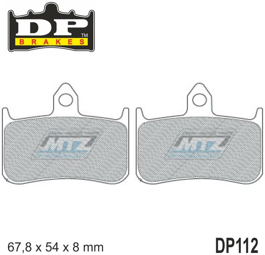 Obrázek produktu Destičky brzdové DP112-RDP DP Brakes - směs RDP X-RACE Titanium (dp112) DP112-RDP