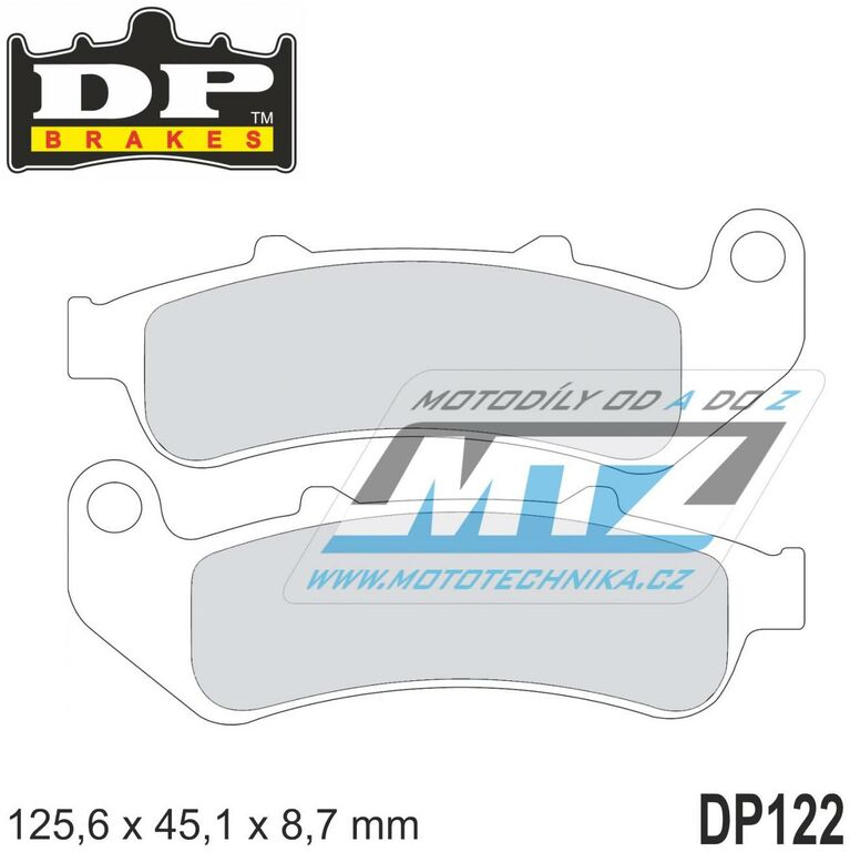Obrázek produktu BRZDOVÉ DESTIČKY HON F/R DP122