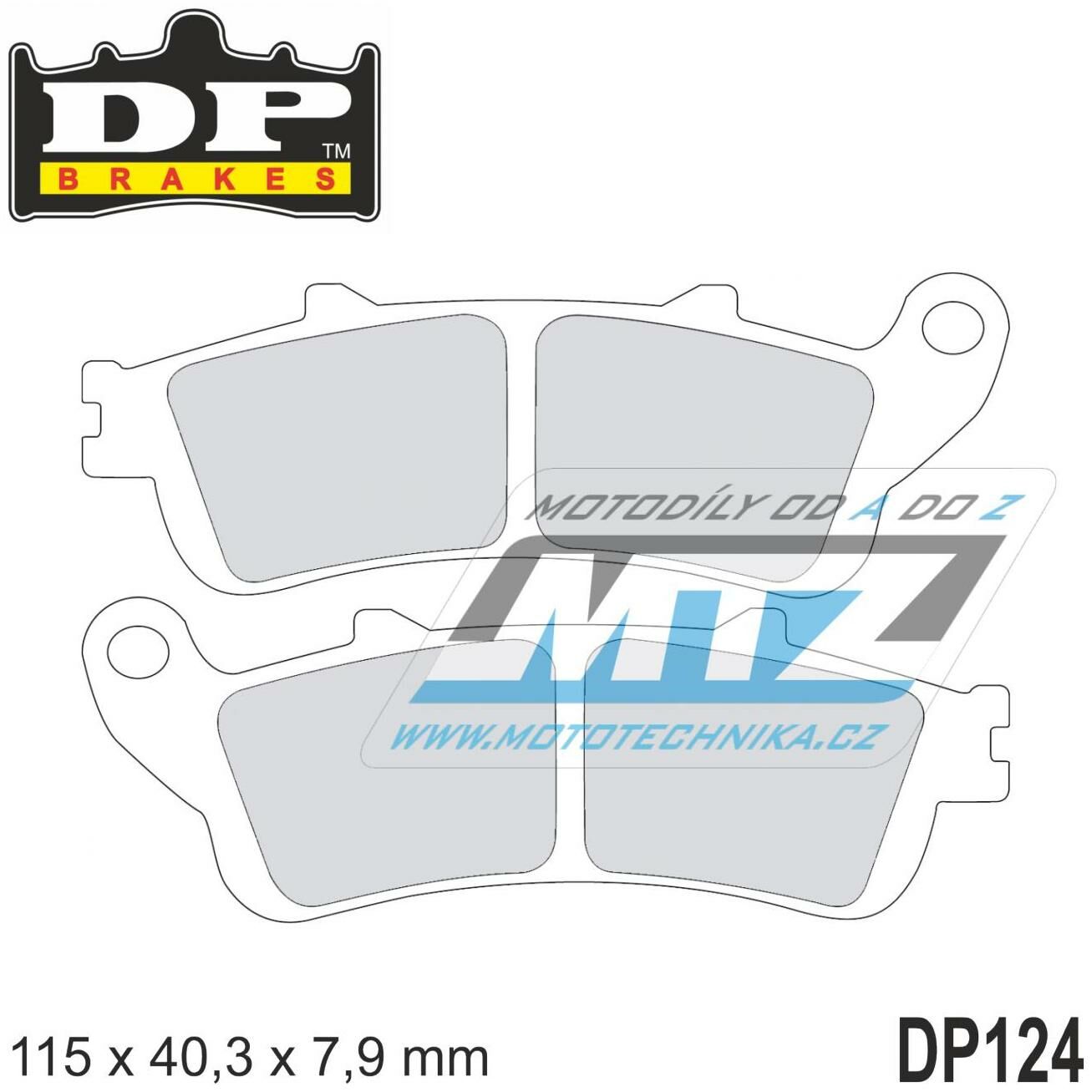 Obrázek produktu BRZDOVÉ DESTIČKY HON FRT DP124