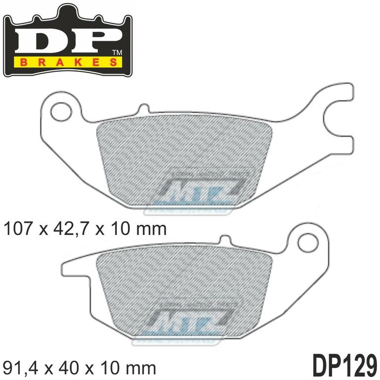Obrázek produktu Destičky brzdové DP129 - DP BRAKES směs Premium Sinter OEM DP129