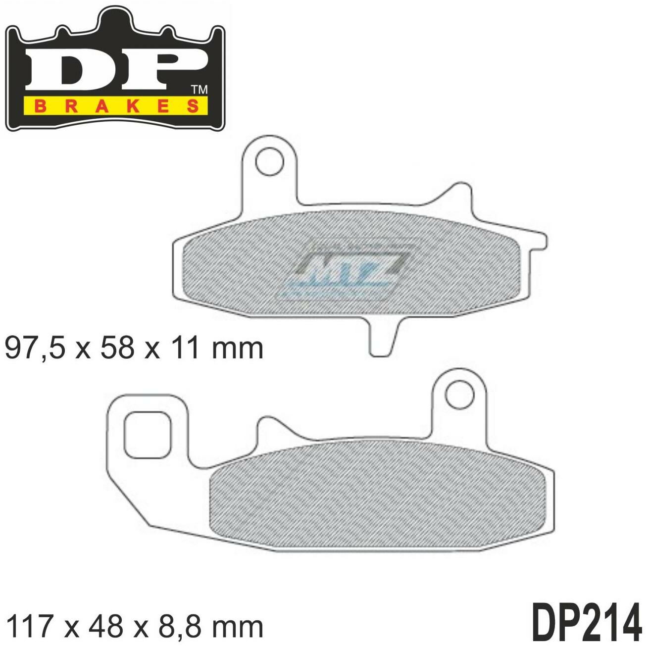 Obrázek produktu BRZDOVÉ DESTIČKY MX SUZ FRT DP214