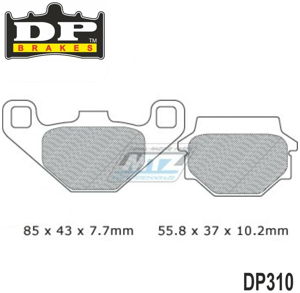 Obrázek produktu BRZDOVÉ DESTIČKY MX/ATV HOUSING/KAW-F/R DP310