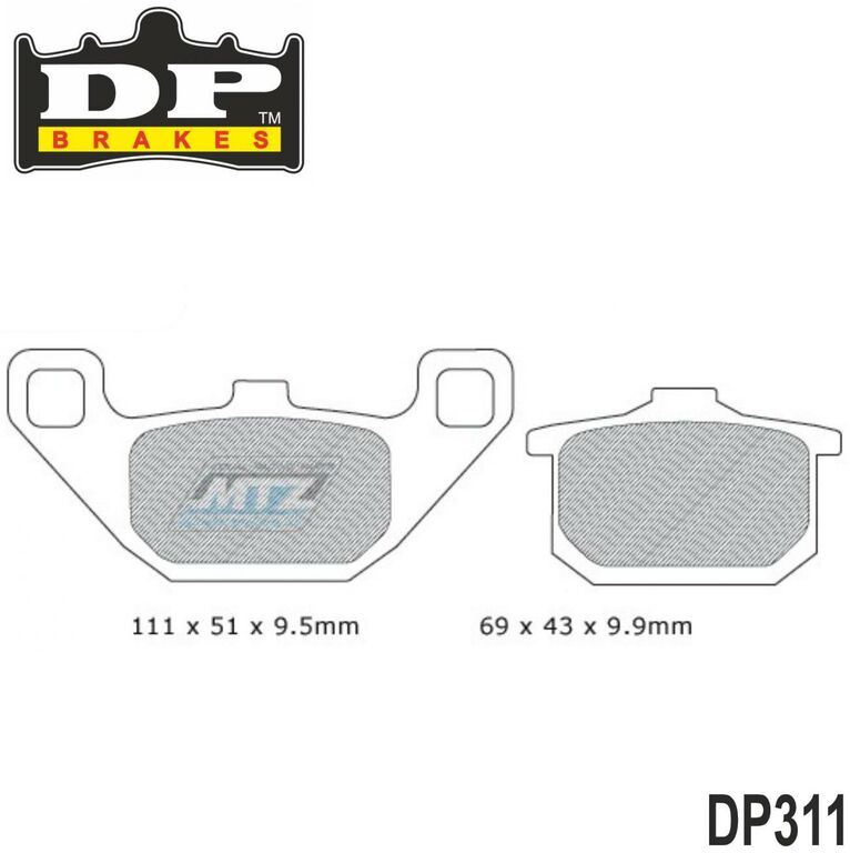Obrázek produktu BRZDOVÉ DESTIČKY KAW F/R DP311