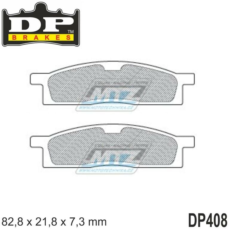 Obrázek produktu Destičky brzdové DP408 - DP BRAKES směs Premium Sinter OEM DP408