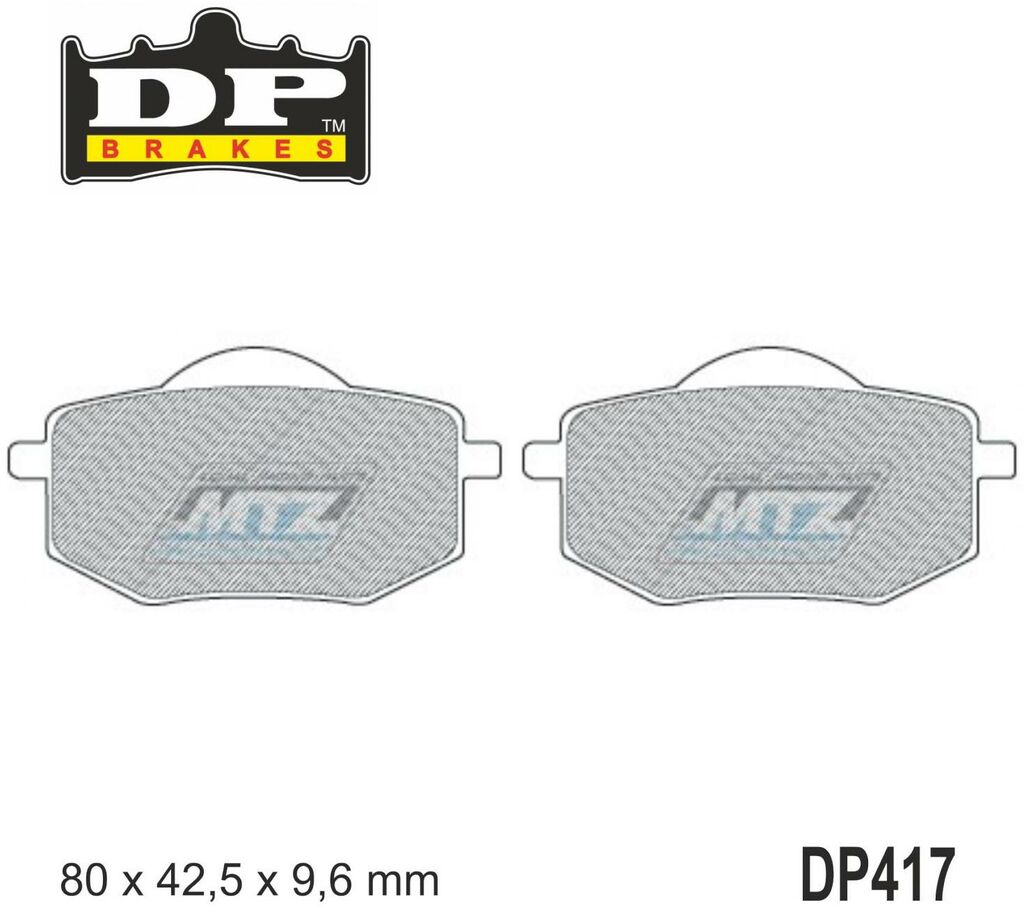 Obrázek produktu DP BRAKES BRZDY PAD YAM (DP417) DP417