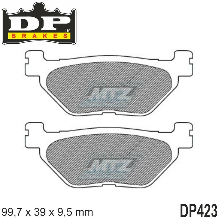 Obrázek produktu BRZDOVÉ DESTIČKY SLINUTÉ DP423 DP423