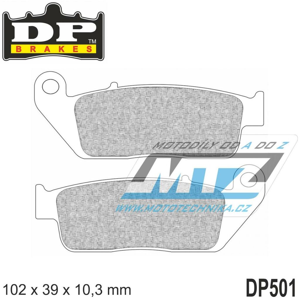 Obrázek produktu BRZDOVÉ DESTIČKY TRI F/R DP501