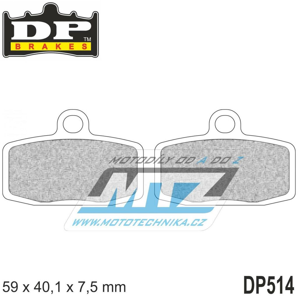 Obrázek produktu Destičky brzdové DP514-SDP DP Brakes - směs SDP PRO-MX DP514-SDP