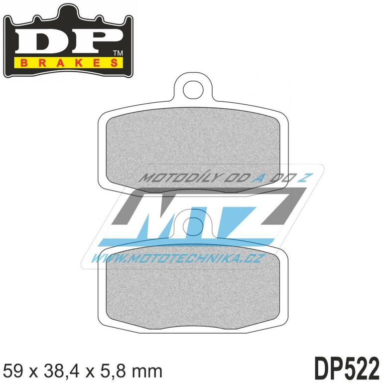 Obrázek produktu Destičky brzdové DP522-SDP DP Brakes - směs SDP PRO-MX (dp522) DP522-SDP