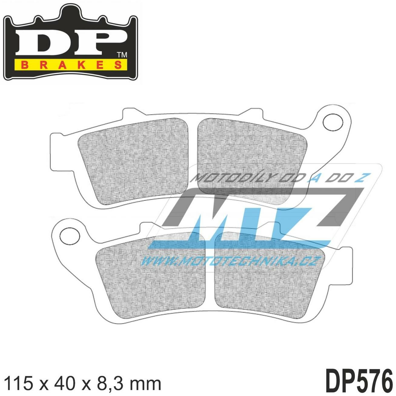 Obrázek produktu BRZDOVÉ DESTIČKY SINTRD DP576 DP576