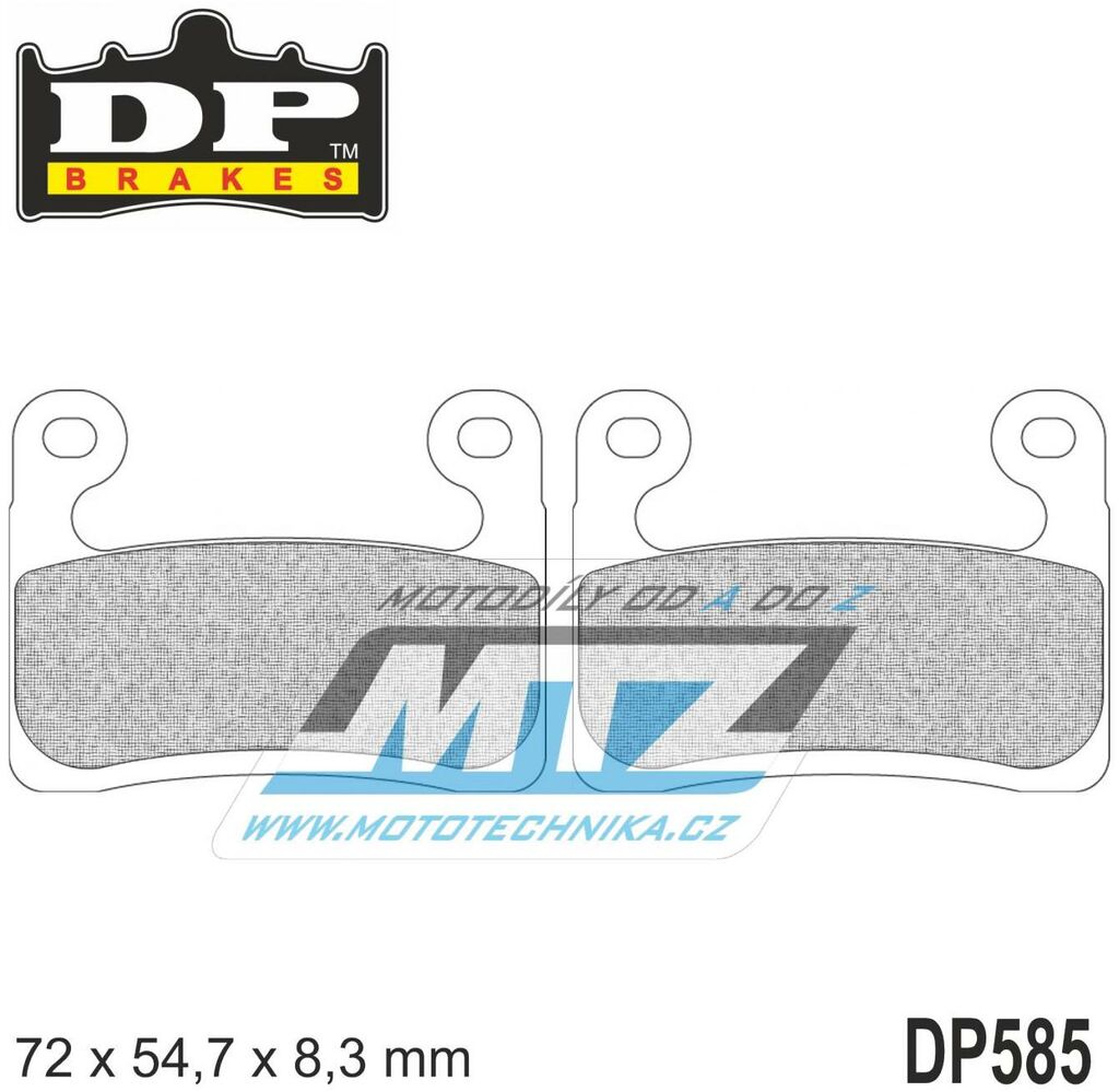 Obrázek produktu Destičky brzdové DP585-SDP DP Brakes - směs SDP Sport HH+ (dp585) DP585-SDP