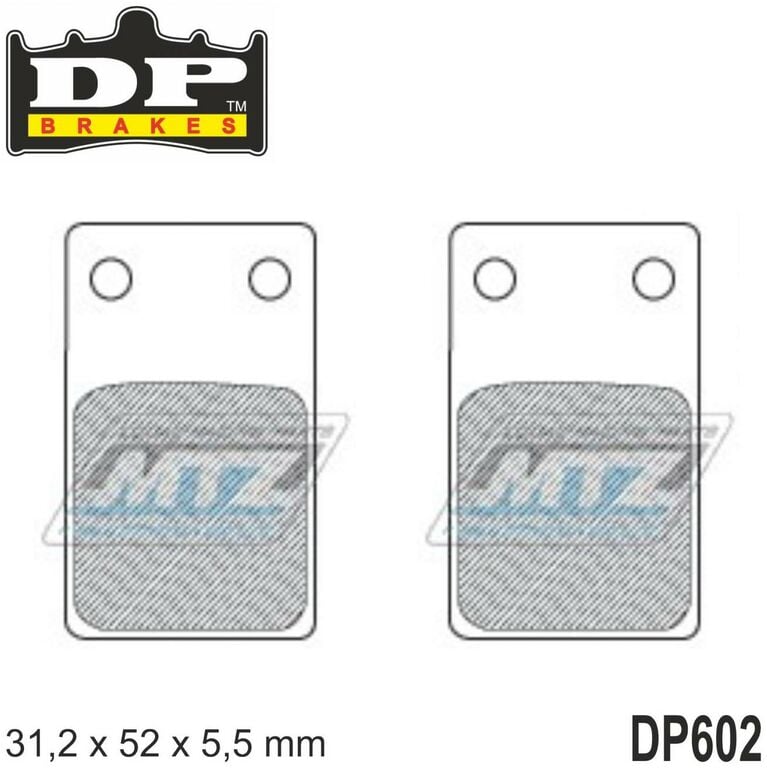 Obrázek produktu Destičky brzdové DP Brakes DP602 - směs Premium OEM Sinter (dp602) DP602