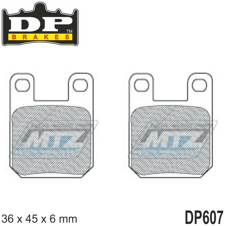 Obrázek produktu BRZDOVÉ DESTIČKY MX ALL F/R DP607