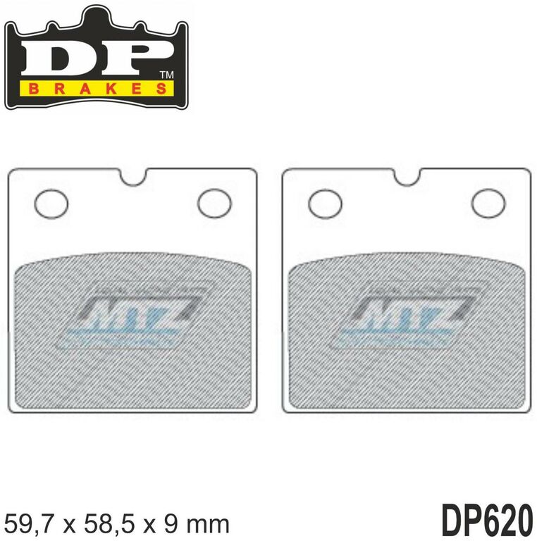 Obrázek produktu Destičky brzdové DP Brakes DP620 - směs Premium OEM Sinter (dp620) DP620