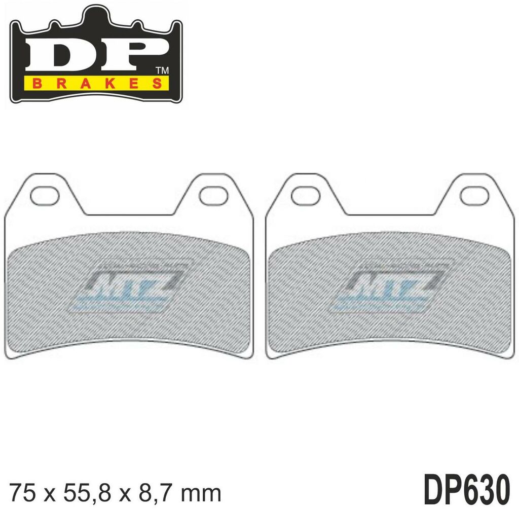 Obrázek produktu Destičky brzdové DP630-SDP DP Brakes - směs SDP Sport HH+ DP630-SDP