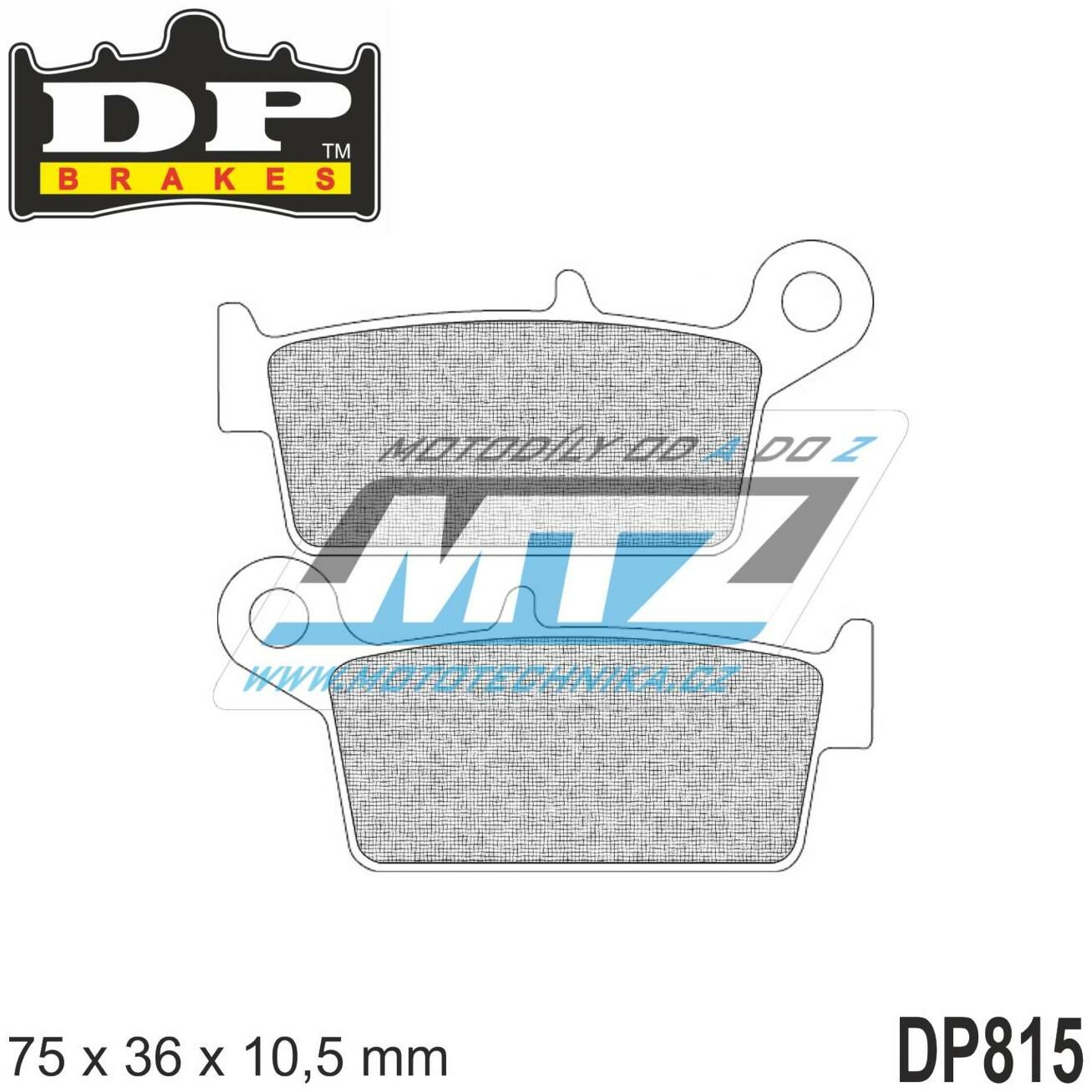 Obrázek produktu BRZDOVÉ DESTIČKY MX ALL REAR DP815