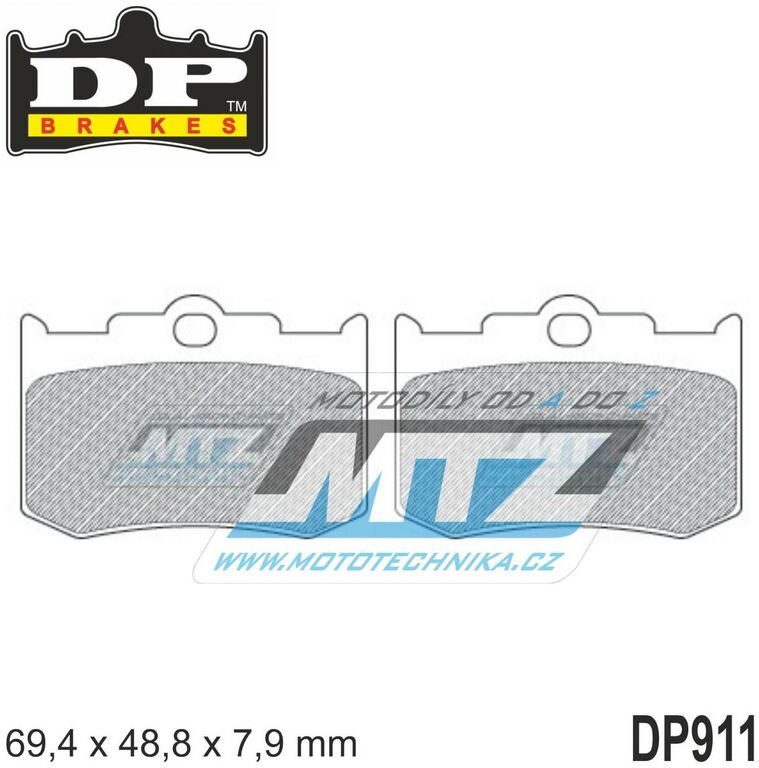 Obrázek produktu Destičky brzdové DP911-SDP DP Brakes - směs SDP Sport HH+ (dp911) DP911-SDP