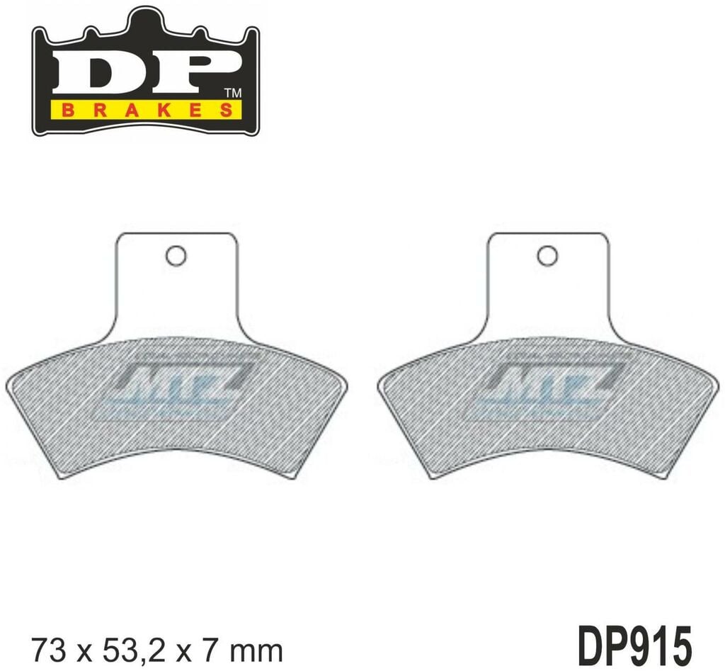 Obrázek produktu BRZDOVÉ DESTIČKY ATV POL ZADNÍ DP915