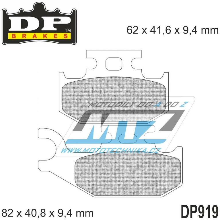 Obrázek produktu BRZDOVÉ DESTIČKY ATV BOMBRDR FRT DP919