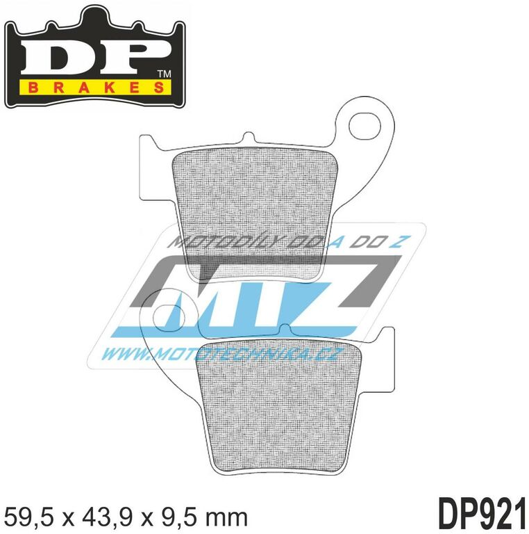 Obrázek produktu Destičky brzdové DP921-SDP DP Brakes - směs SDP PRO-MX DP921-SDP