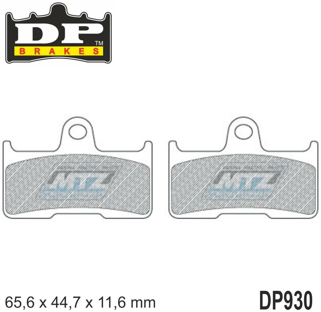 Obrázek produktu YAM ATV ZADNÍ BRZDOVÉ DESTIČKY DP930