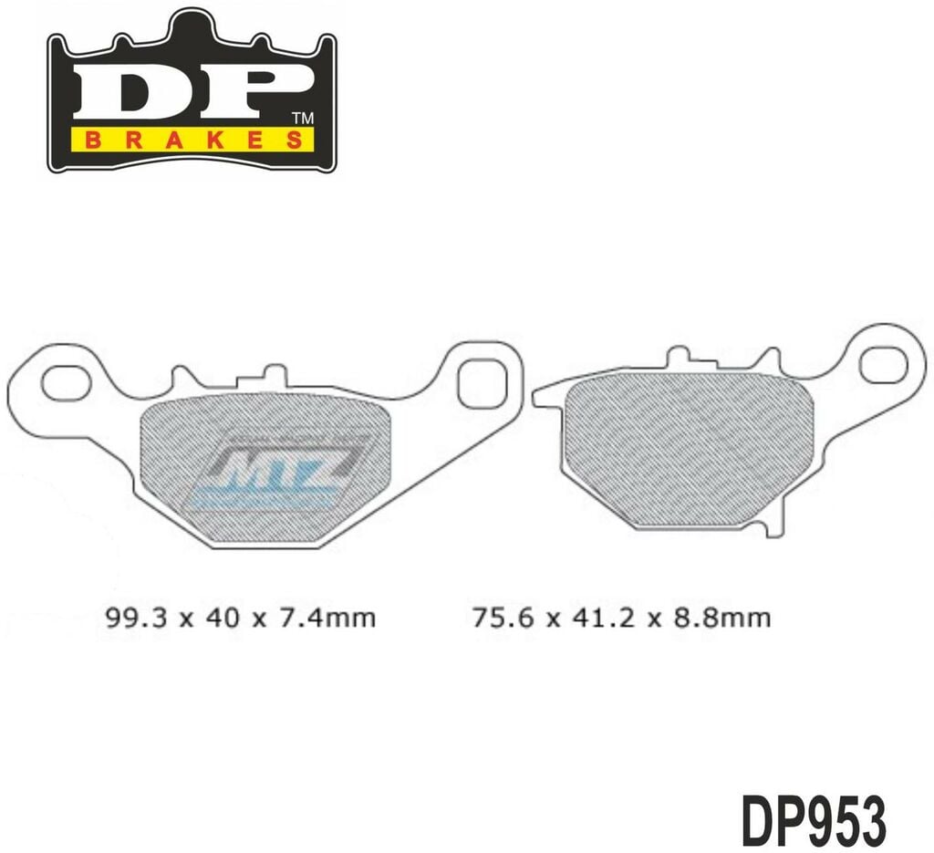 Obrázek produktu Destičky brzdové DP953 - DP BRAKES směs Premium Sinter OEM (dp953) DP953