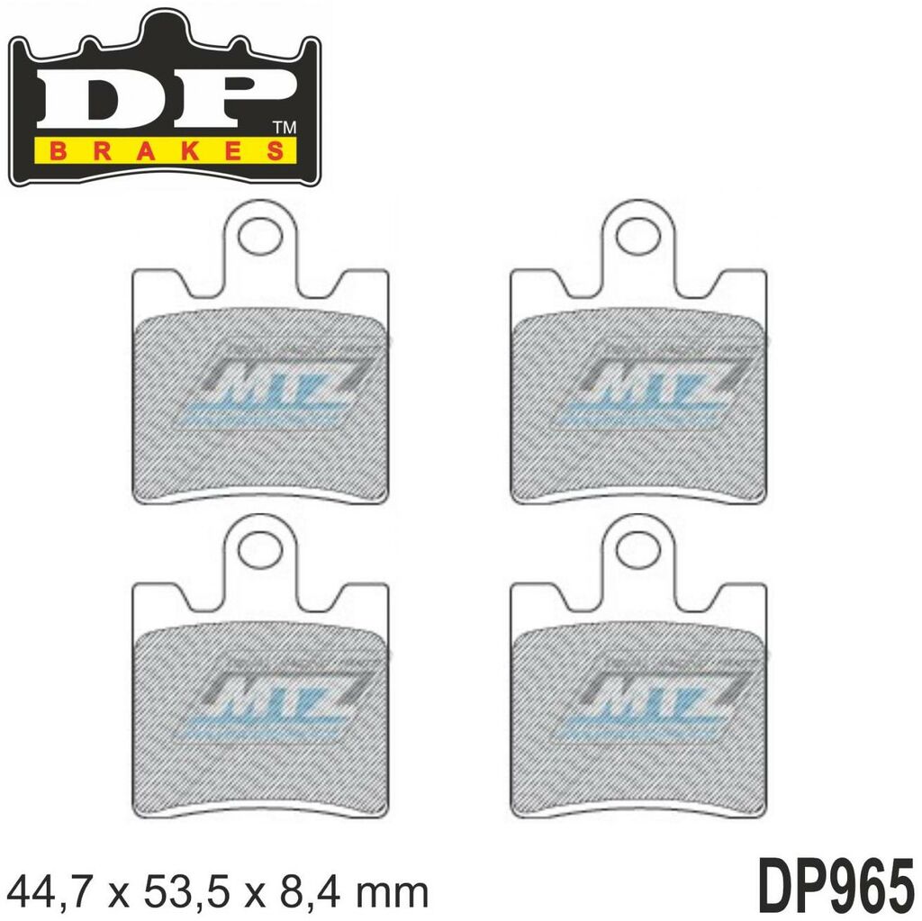 Obrázek produktu BRZDOVÉ DESTIČKY DP STRT DP965 DP965