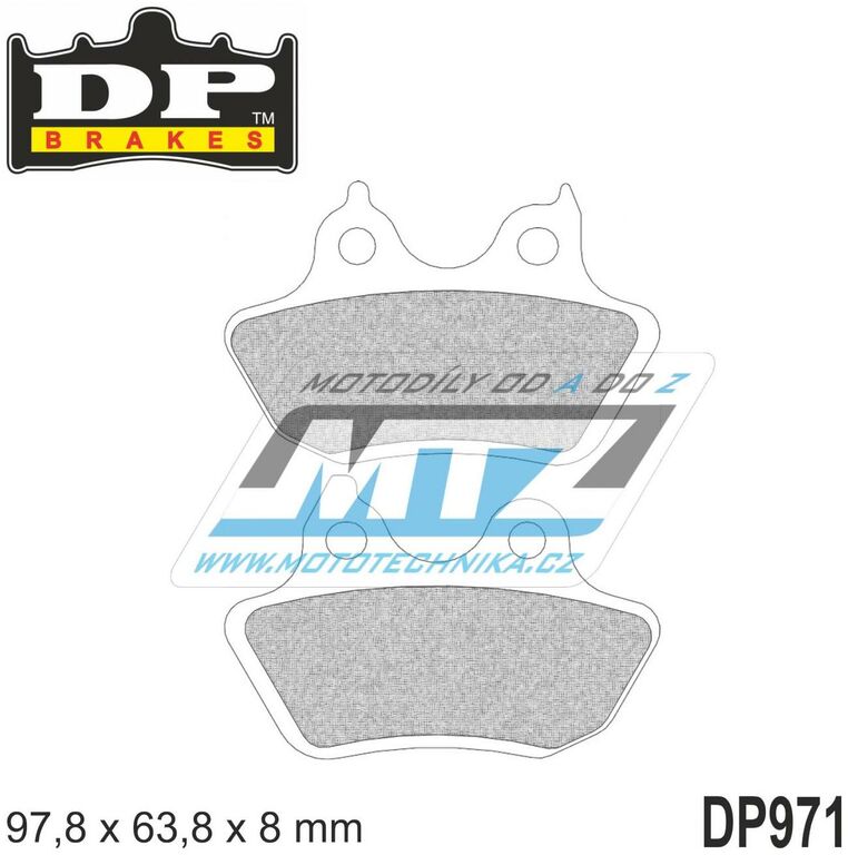 Obrázek produktu BRZDOVÉ DESTIČKY DP STRT DP971 DP971