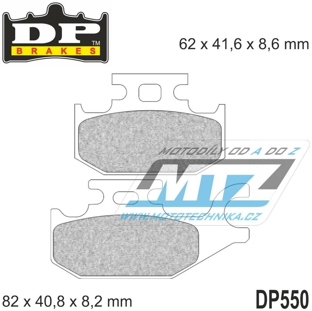 Obrázek produktu BRZDOVÉ DESTIČKY SINT DP DP550 DP550