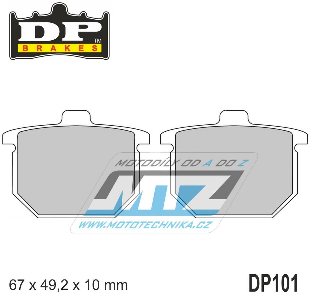 Obrázek produktu BRZDOVÉ DESTIČKY HON FRT DP101